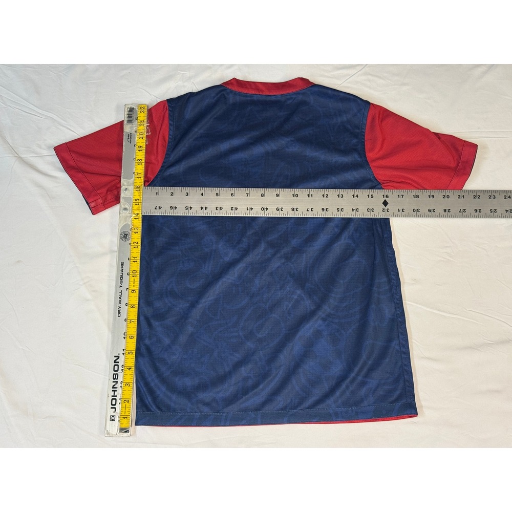 FC Dallas MLS GO Youth Soccer Jersey Reversible Red Navy Blue Size YL 80658 - Picture 3 of 6